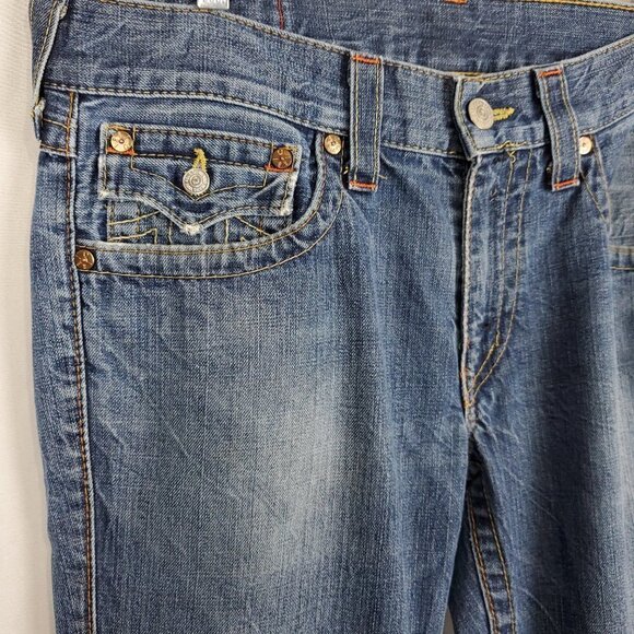 True Religion World Tour Billy Straight Leg Jeans - Picture 12 of 14